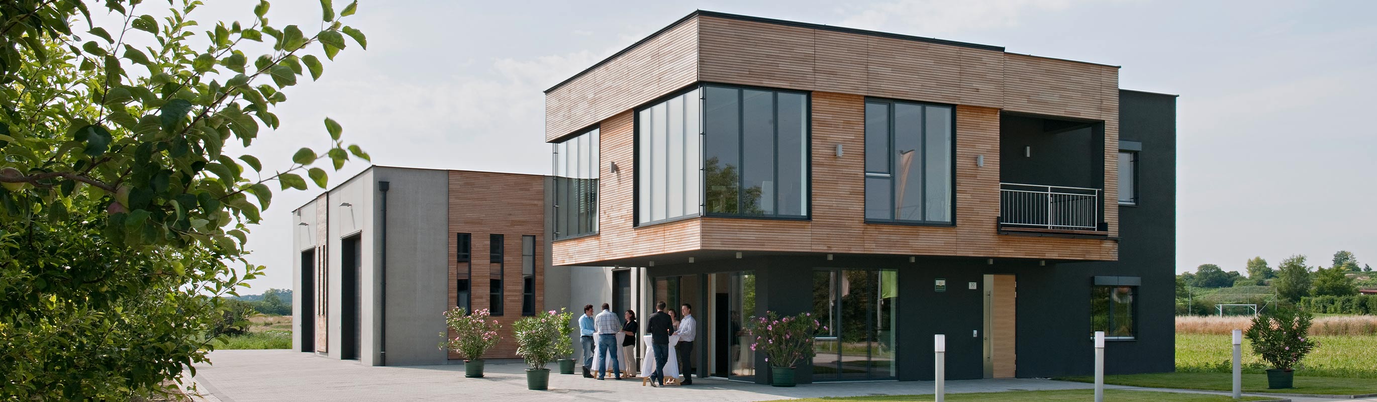 Modern-Haus-Landschaft